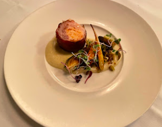 No. 9 Park signature dishes Foie Gras
Shellfish Platter
Striped Bass